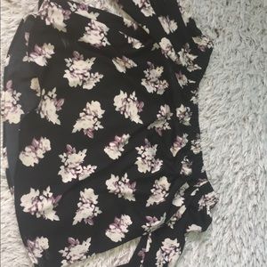 Off the shoulder flower shirt